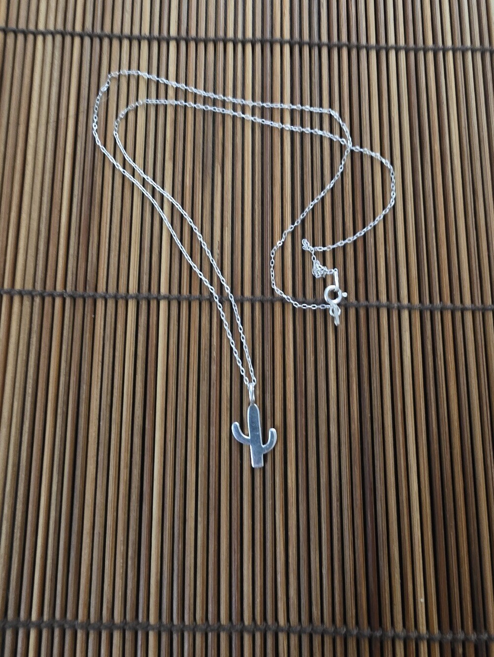 925 Silver Cactus Necklace